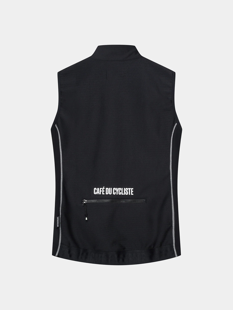 Café du Cycliste Sibille Women's Thermal Gilet Thermo Windweste Black
