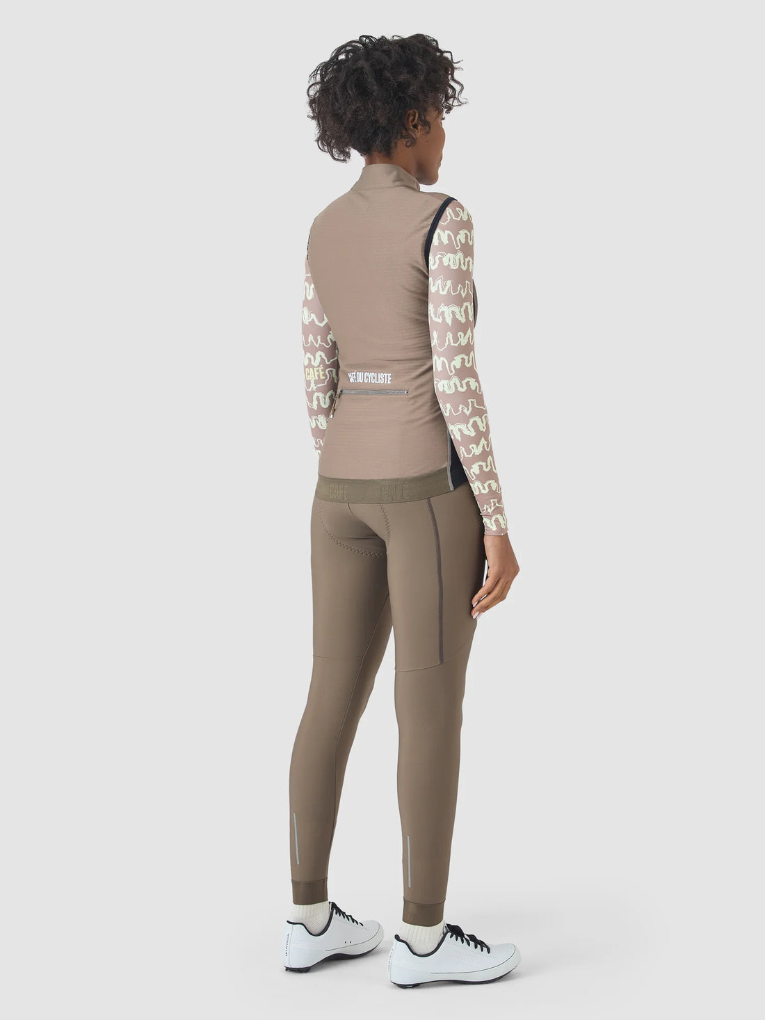 Café du Cycliste Sibille Women's Thermal Gilet Thermo Windweste Oyster Grey