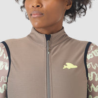 Café du Cycliste Sibille Women's Thermal Gilet Thermo Windweste Oyster Grey