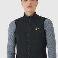 Café du Cycliste Edith Men's Cycling Gilet Windweste Black