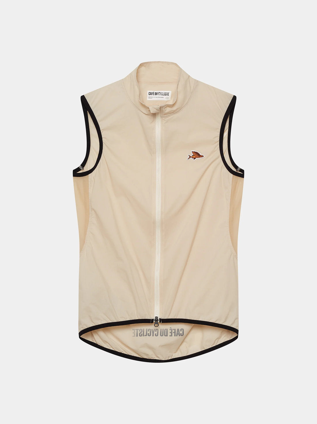 Café du Cycliste Edith Men's Cycling Gilet Windweste Chalk