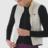 Café du Cycliste Edith Men's Cycling Gilet Windweste Chalk