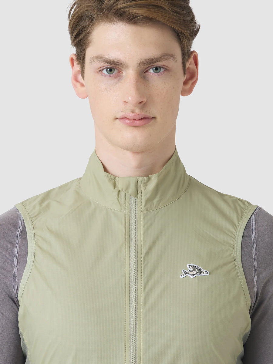 Café du Cycliste Edith Men's Cycling Gilet Windweste Puddle