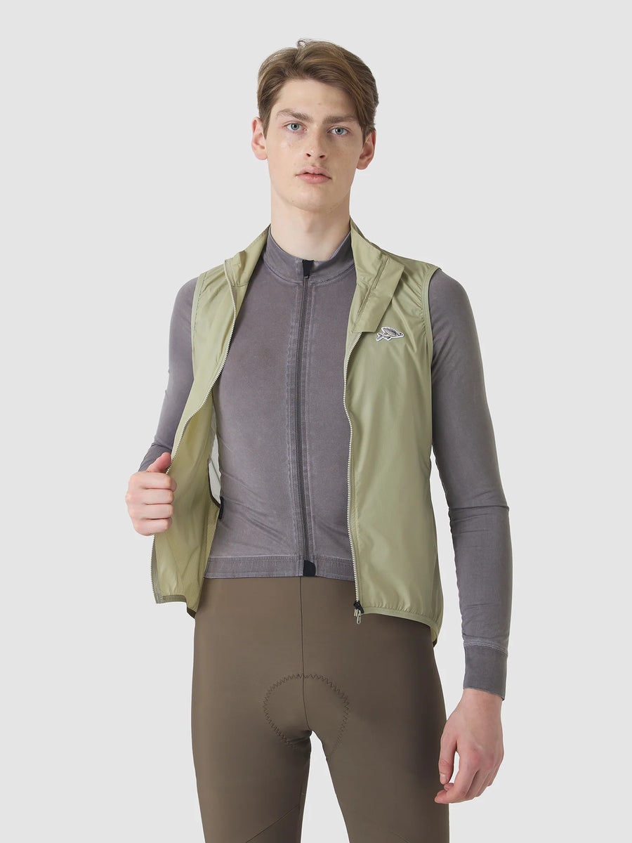 Café du Cycliste Edith Men's Cycling Gilet Windweste Puddle