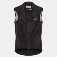 Café du Cycliste Edith Women's Cycling Gilet Windweste Black