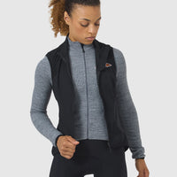 Café du Cycliste Edith Women's Cycling Gilet Windweste Black