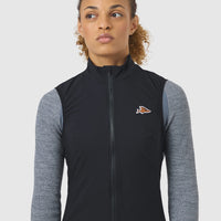 Café du Cycliste Edith Women's Cycling Gilet Windweste Black