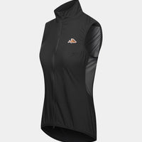 Café du Cycliste Edith Women's Cycling Gilet Windweste Black