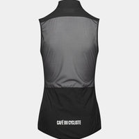 Café du Cycliste Edith Women's Cycling Gilet Windweste Black