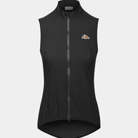 Café du Cycliste Edith Women's Cycling Gilet Windweste Black