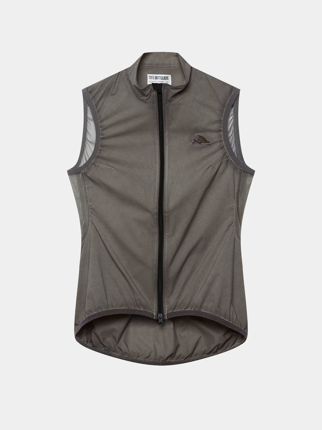 Café du Cycliste Edith Women's Cycling Gilet Windweste Charcoal