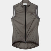 Café du Cycliste Edith Women's Cycling Gilet Windweste Charcoal