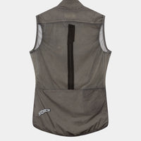 Café du Cycliste Edith Women's Cycling Gilet Windweste Charcoal