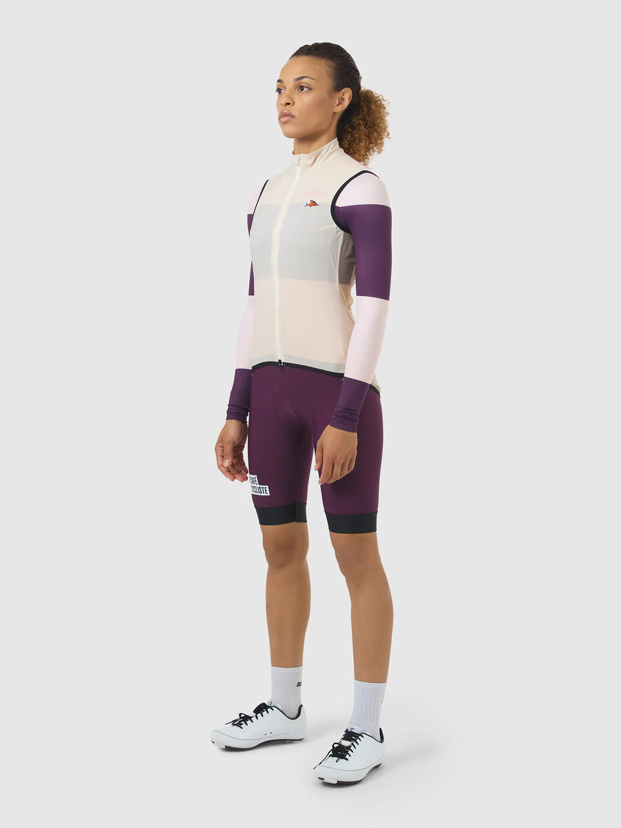 Café du Cycliste Edith Women's Cycling Gilet Windweste Chalk