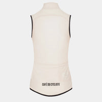 Café du Cycliste Edith Women's Cycling Gilet Windweste Chalk