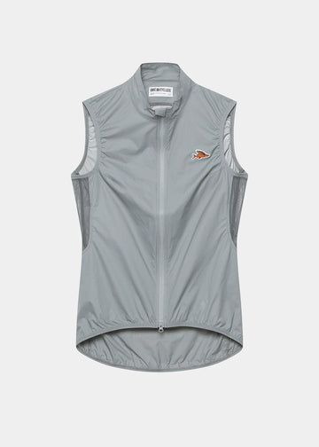 Café du Cycliste Edith Women's Cycling Gilet Windweste Mountain Fog