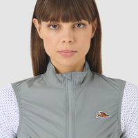 Café du Cycliste Edith Women's Cycling Gilet Windweste Mountain Fog