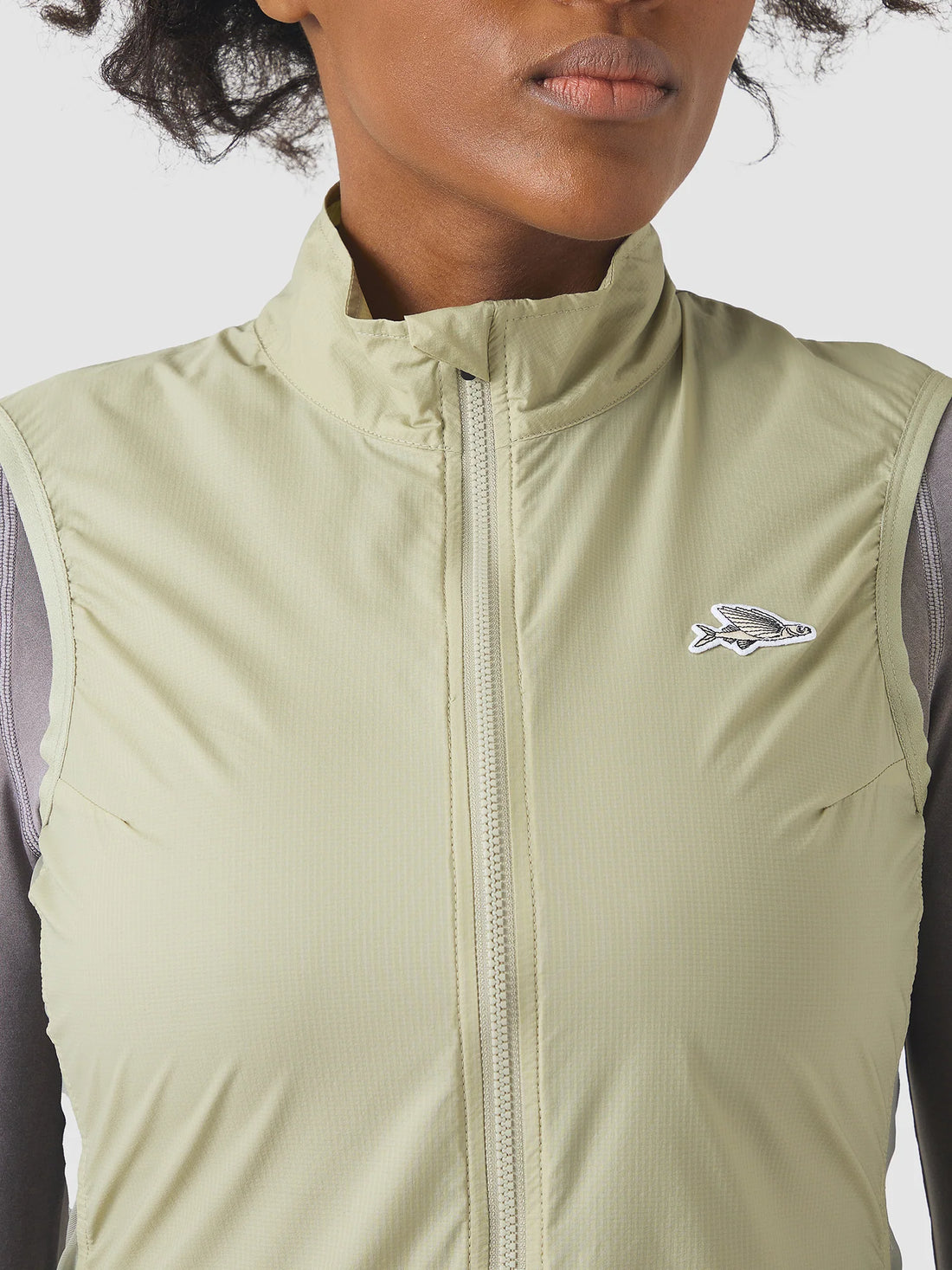 Café du Cycliste Edith Women's Cycling Gilet Windweste Puddle