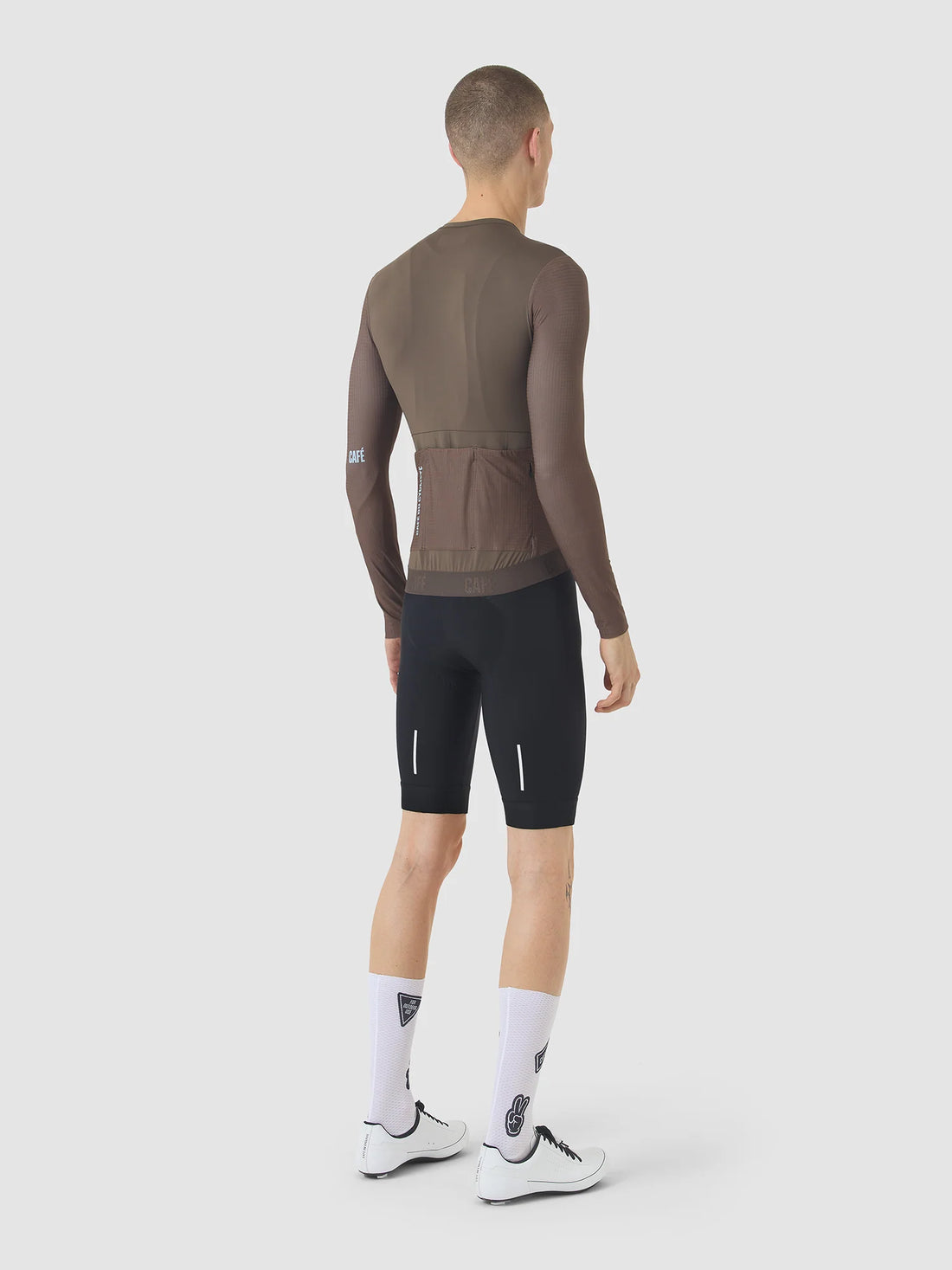 Café du Cycliste Andrea Men's Superlight Long Sleeve Cycling Jersey Radtrikot langarm Carob