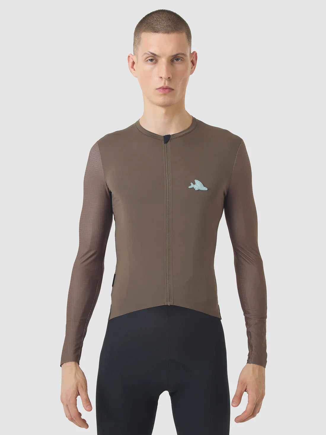 Café du Cycliste Andrea Men's Superlight Long Sleeve Cycling Jersey Radtrikot langarm Carob