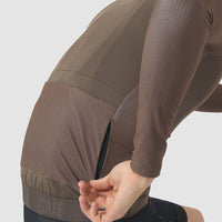 Café du Cycliste Andrea Men's Superlight Long Sleeve Cycling Jersey Radtrikot langarm Carob