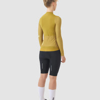 Café du Cycliste Andrea Women's Superlight Long Sleeve Cycling Jersey Radtrikot langarm Golden Olive