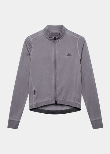 Café du Cycliste Charlie Men's Brushed Long Sleeve Jersey Radtrikot langarm Charcoal