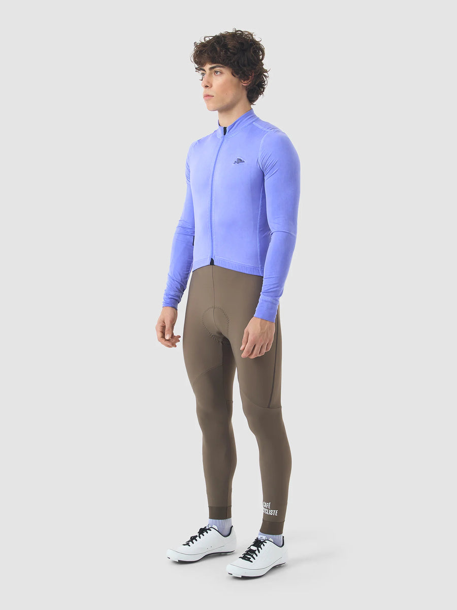 Café du Cycliste Charlie Men's Brushed Long Sleeve Jersey Radtrikot langarm Verbena