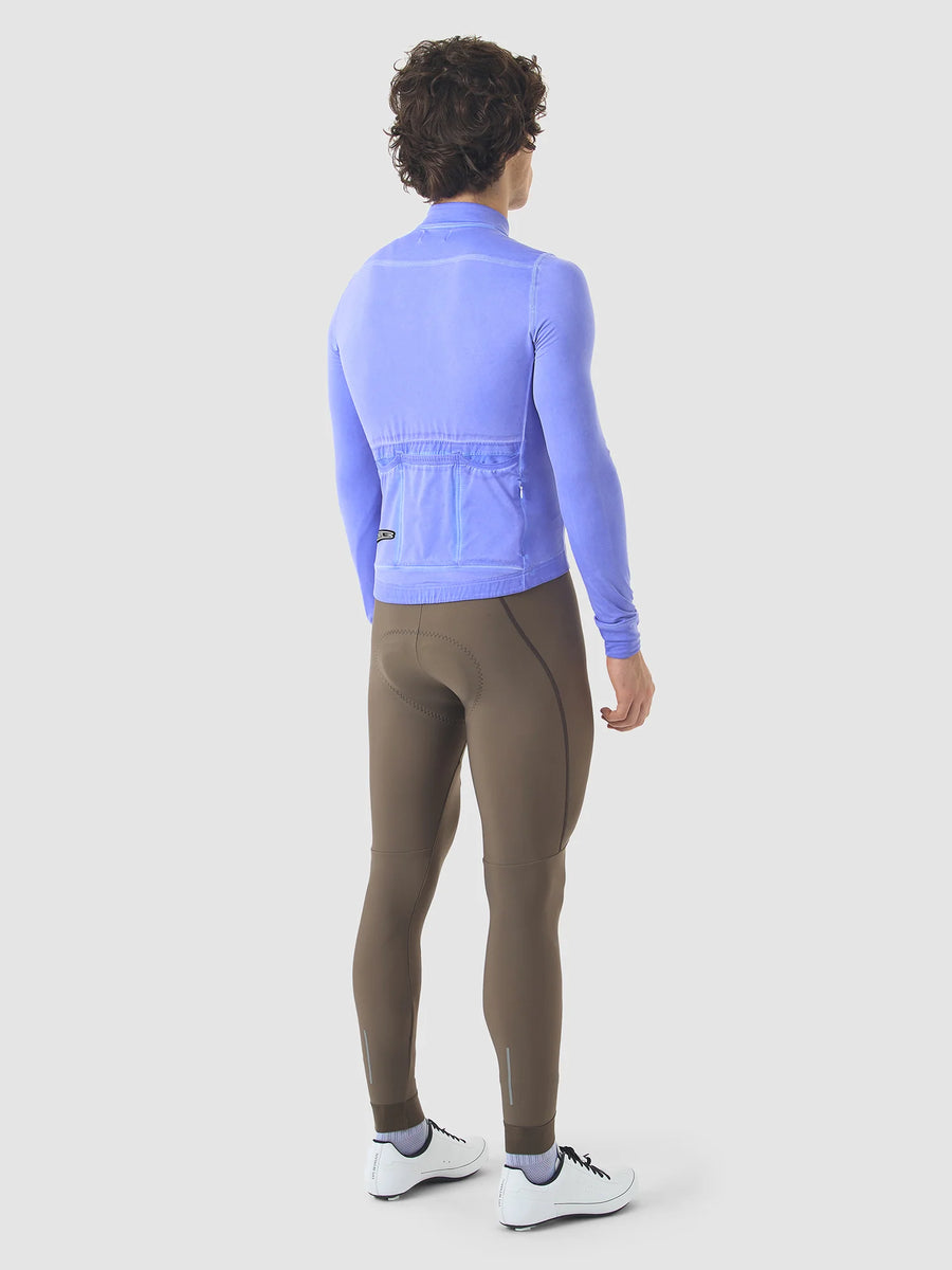 Café du Cycliste Charlie Men's Brushed Long Sleeve Jersey Radtrikot langarm Verbena