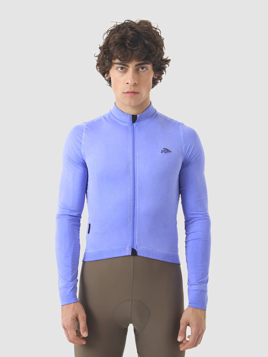 Café du Cycliste Charlie Men's Brushed Long Sleeve Jersey Radtrikot langarm Verbena