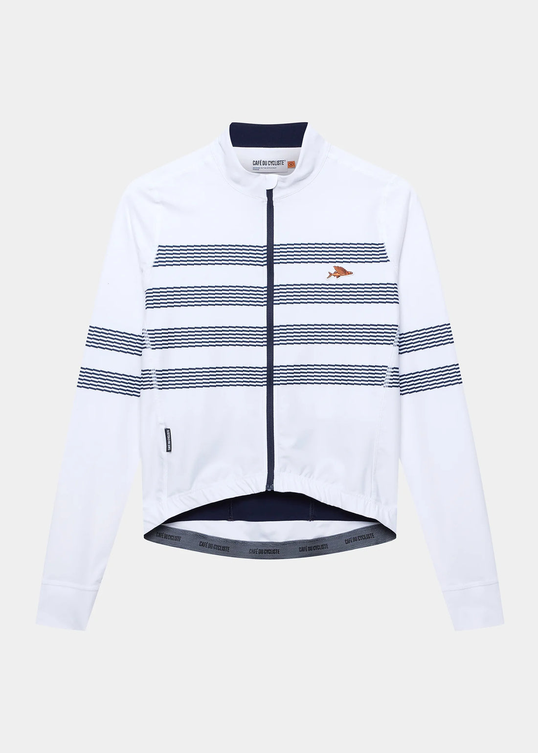 Café du Cycliste Charlie Men's Brushed Long Sleeve Jersey Radtrikot langarm Marinière