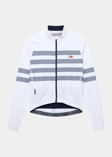 Café du Cycliste Charlie Men's Brushed Long Sleeve Jersey Radtrikot langarm Marinière