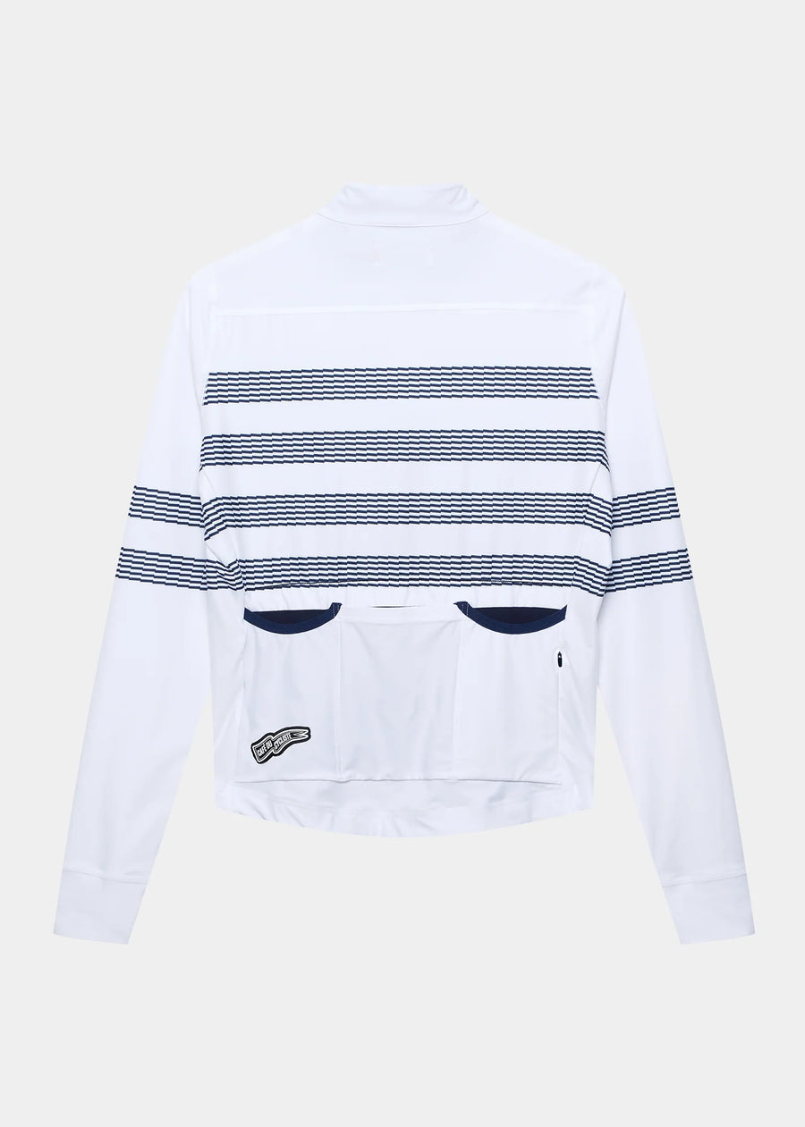 Café du Cycliste Charlie Men's Brushed Long Sleeve Jersey Radtrikot langarm Marinière