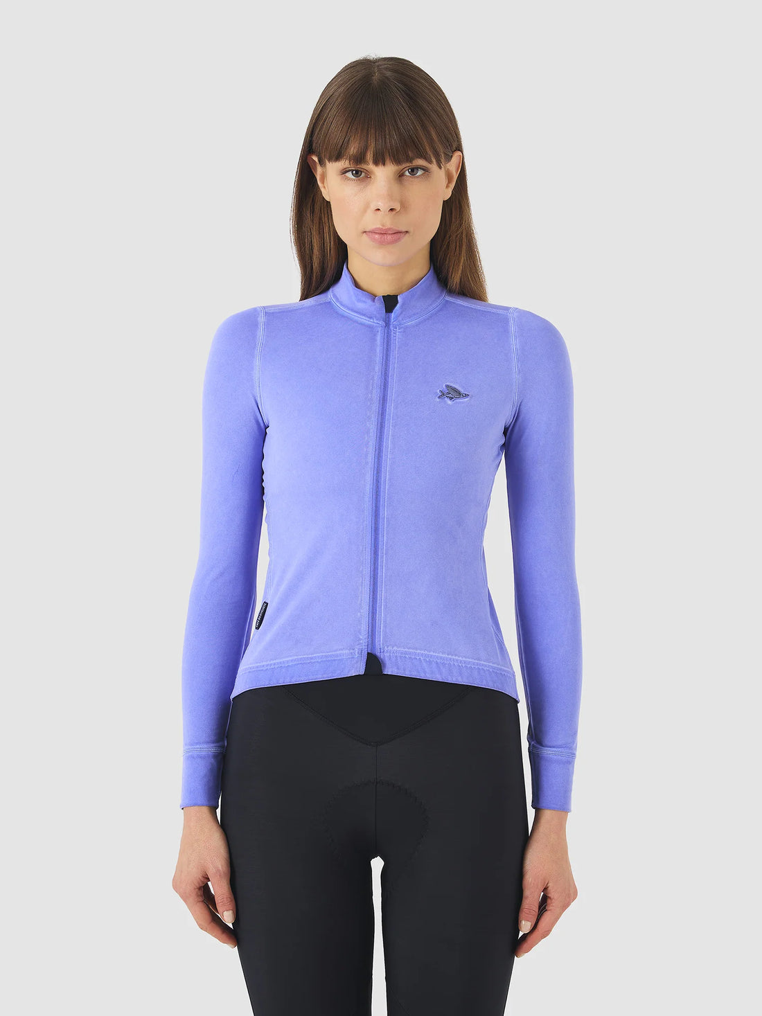 Café du Cycliste Charlie Women's Brushed Long Sleeve Jersey Radtrikot langarm Verbena