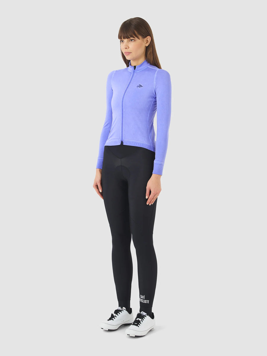 Café du Cycliste Charlie Women's Brushed Long Sleeve Jersey Radtrikot langarm Verbena