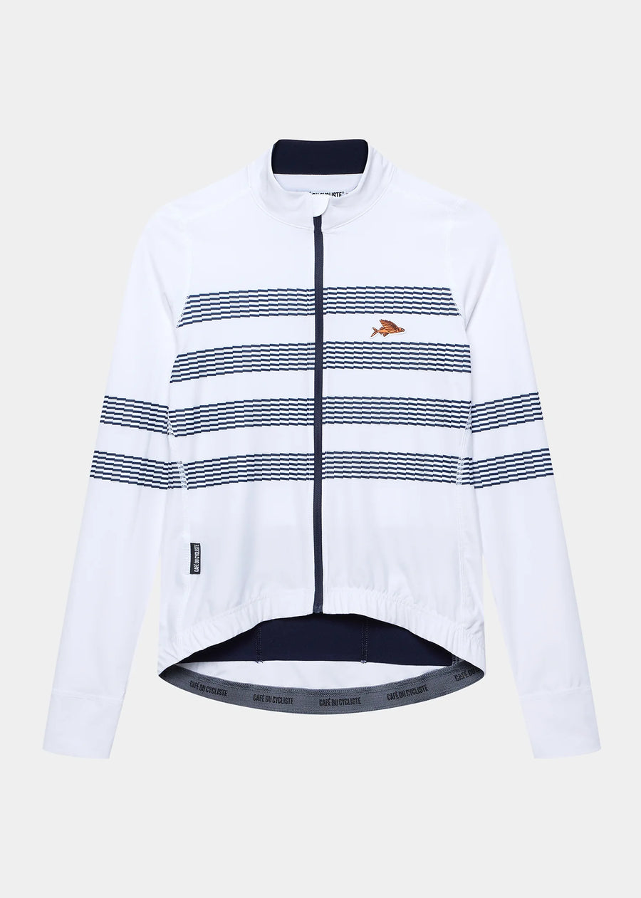 Café du Cycliste Charlie Women's Brushed Long Sleeve Jersey Radtrikot langarm Marinière