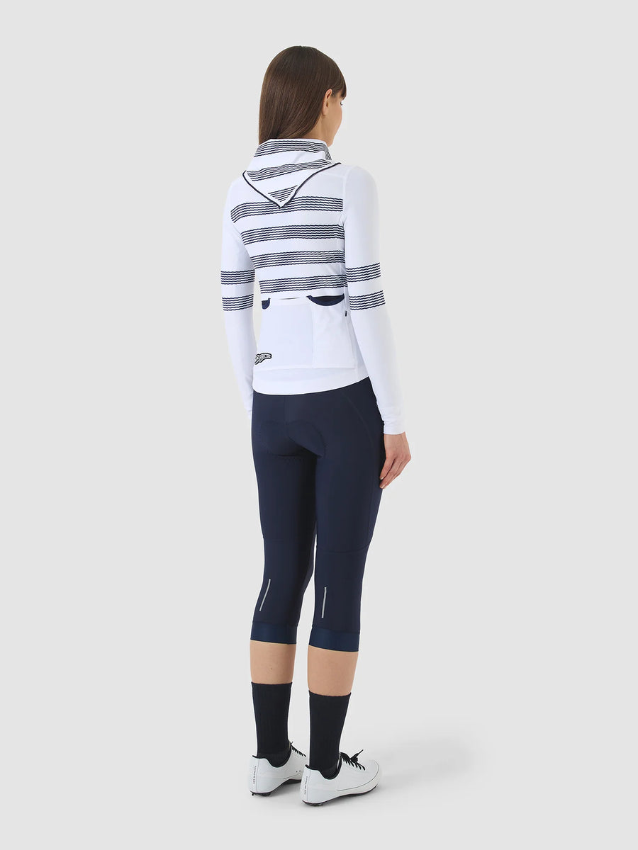 Café du Cycliste Charlie Women's Brushed Long Sleeve Jersey Radtrikot langarm Marinière