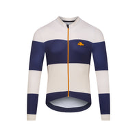 Café du Cycliste Costance Men's Long Sleeve Cycling Jersey Radtrikot Navy/Chalk