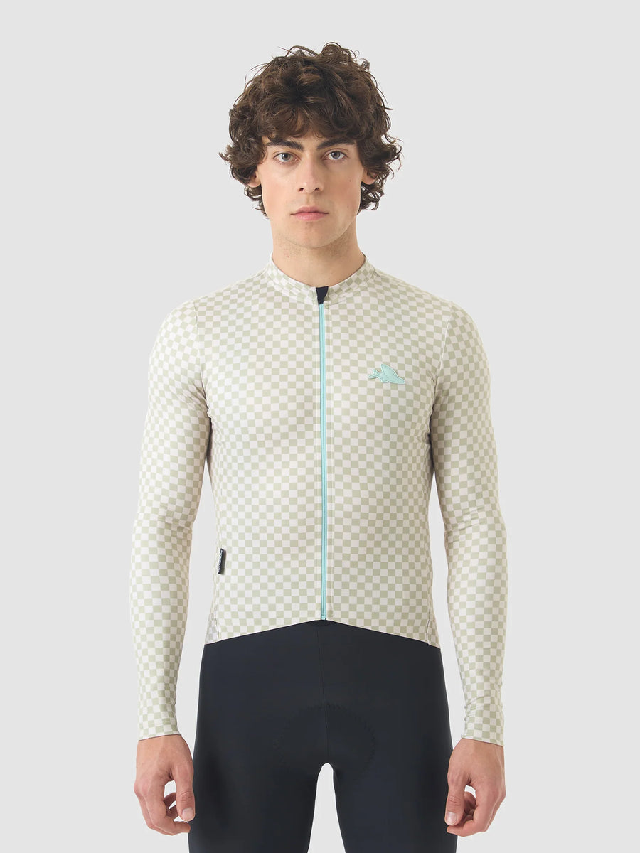 Café du Cycliste Constance Men's Midweight Jersey Radtrikot langarm Puddle