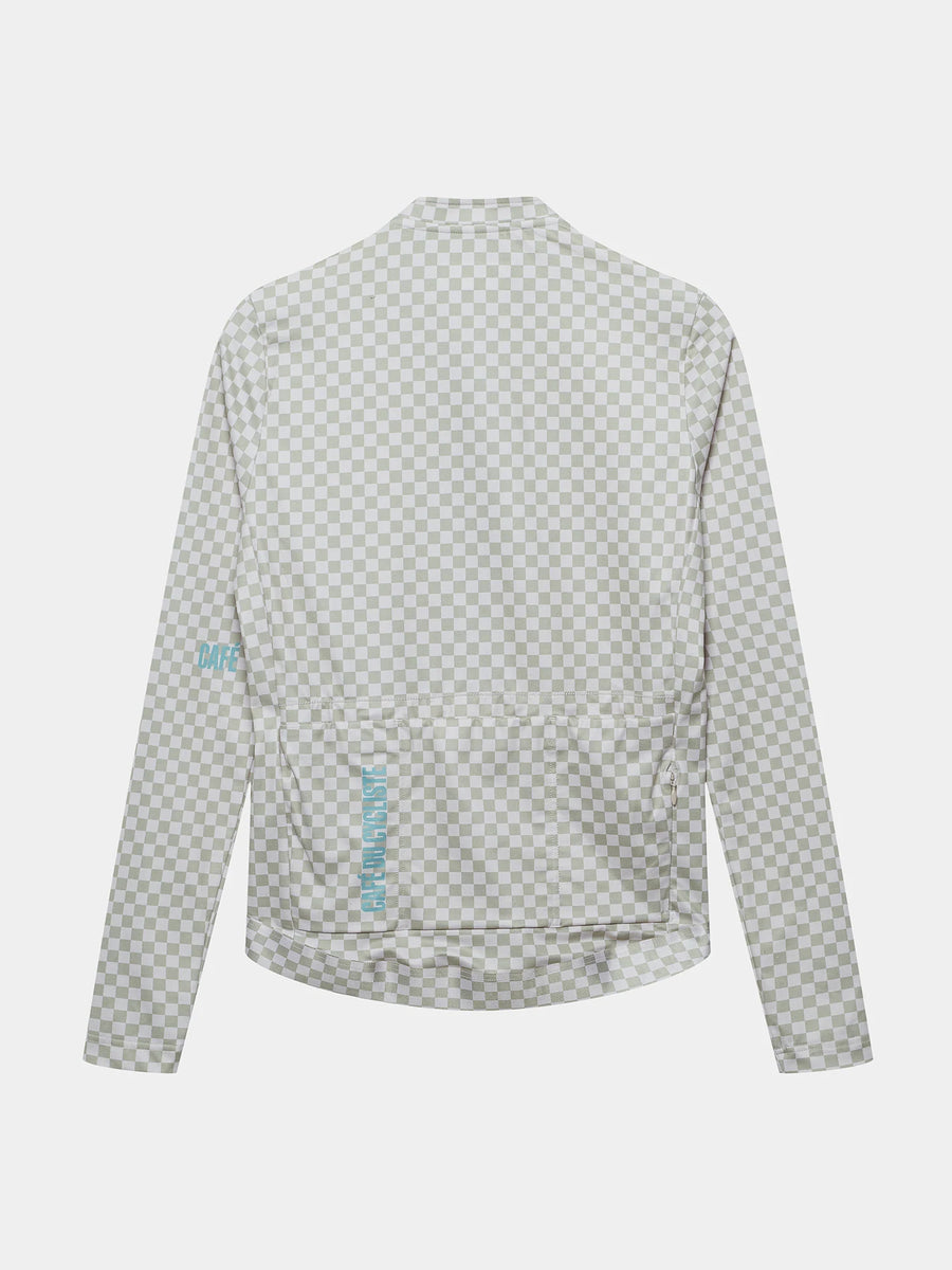 Café du Cycliste Constance Men's Midweight Jersey Radtrikot langarm Puddle