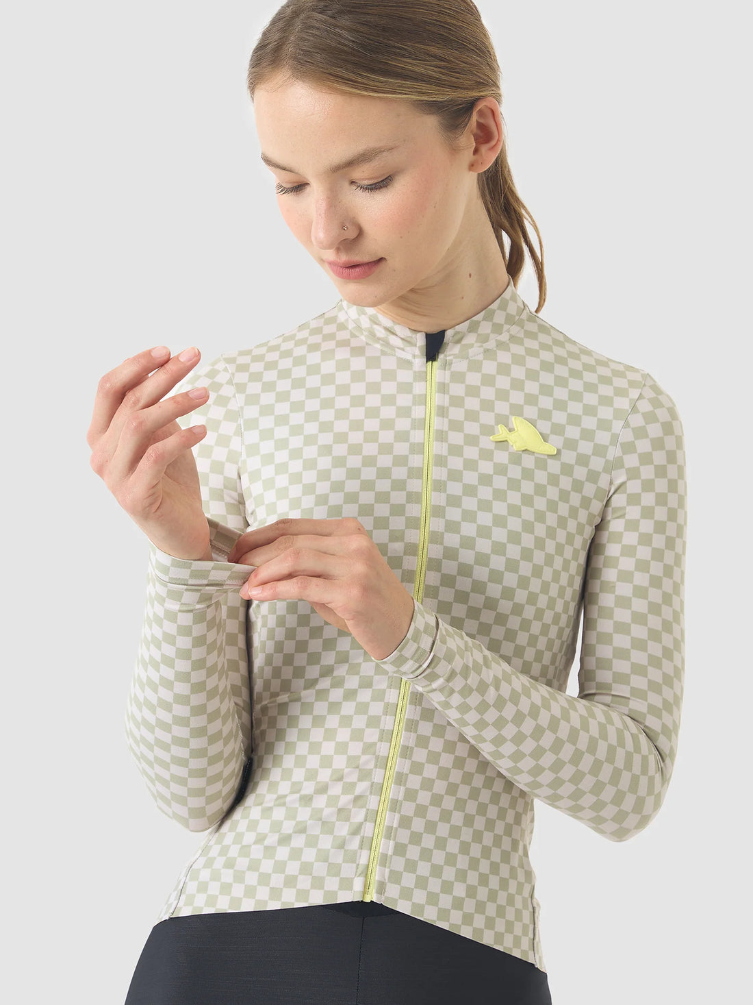 Café du Cycliste Constance Women's Midweight Jersey Radtrikot langarm Puddle