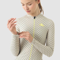 Café du Cycliste Constance Women's Midweight Jersey Radtrikot langarm Puddle