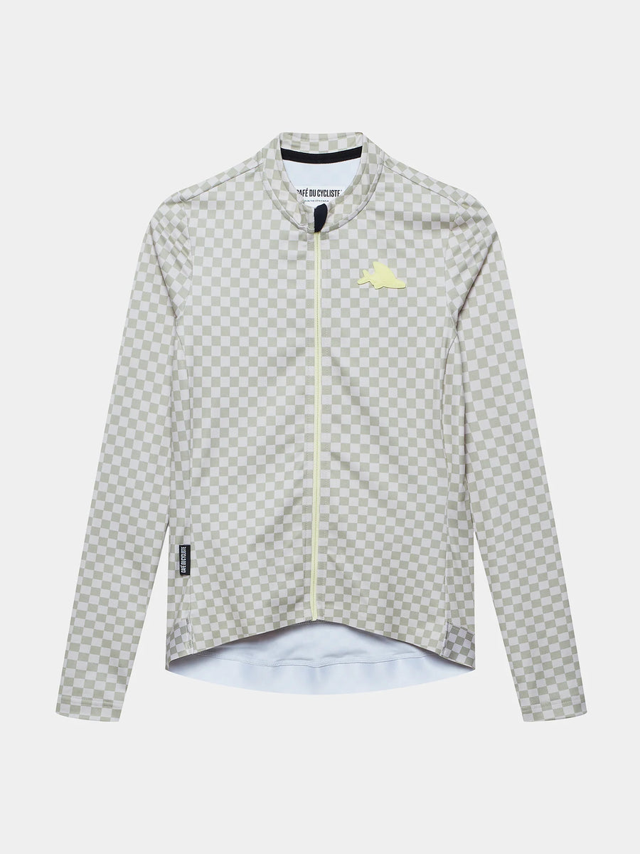 Café du Cycliste Constance Women's Midweight Jersey Radtrikot langarm Puddle