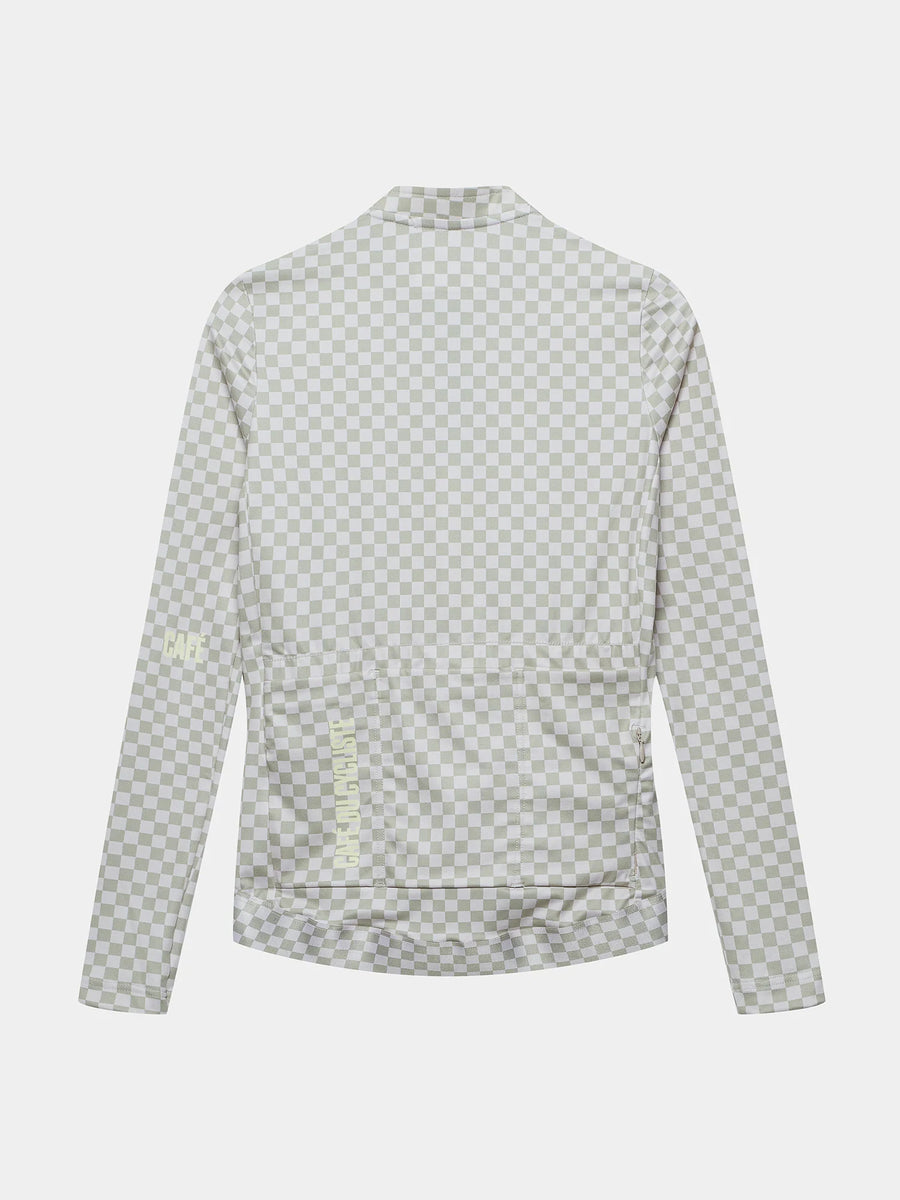 Café du Cycliste Constance Women's Midweight Jersey Radtrikot langarm Puddle