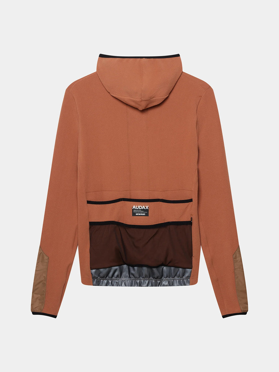 Café du Cycliste Ingrid Men's Microfleece Cycling Jersey Long Sleeve Radtrikot langarm Cashew