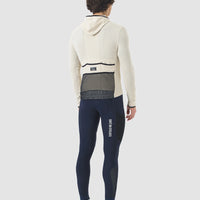 Café du Cycliste Ingrid Men's Microfleece Cycling Jersey Long Sleeve Radtrikot langarm Pearl Grey