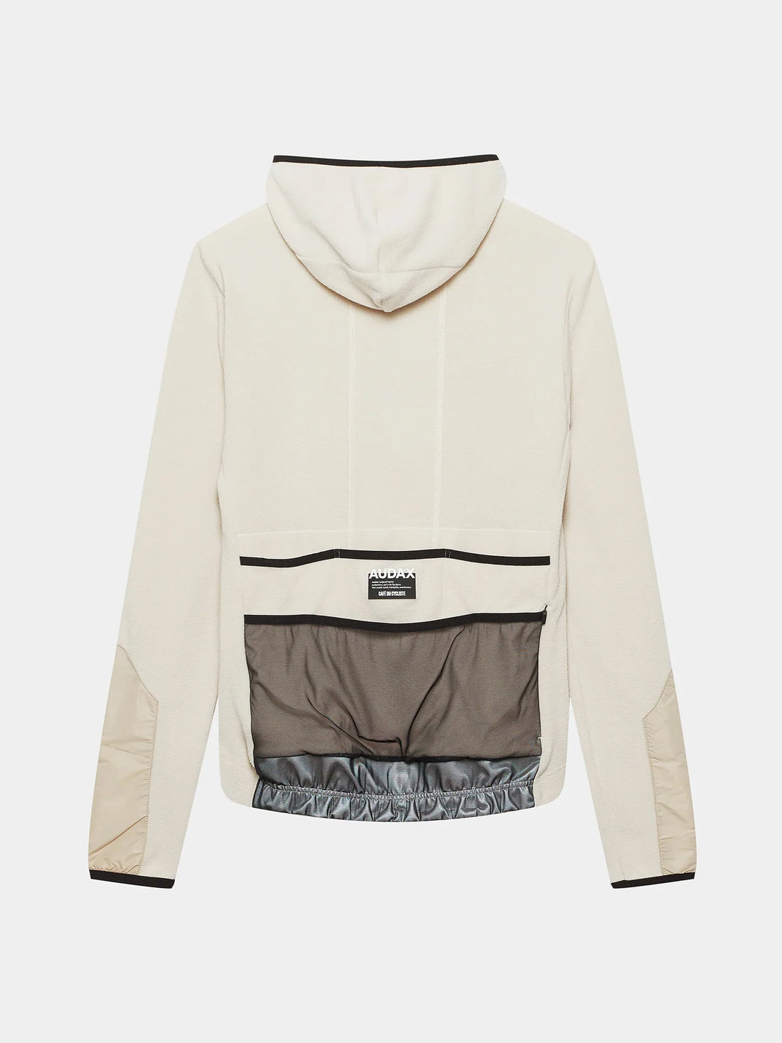 Café du Cycliste Ingrid Men's Microfleece Cycling Jersey Long Sleeve Radtrikot langarm Pearl Grey