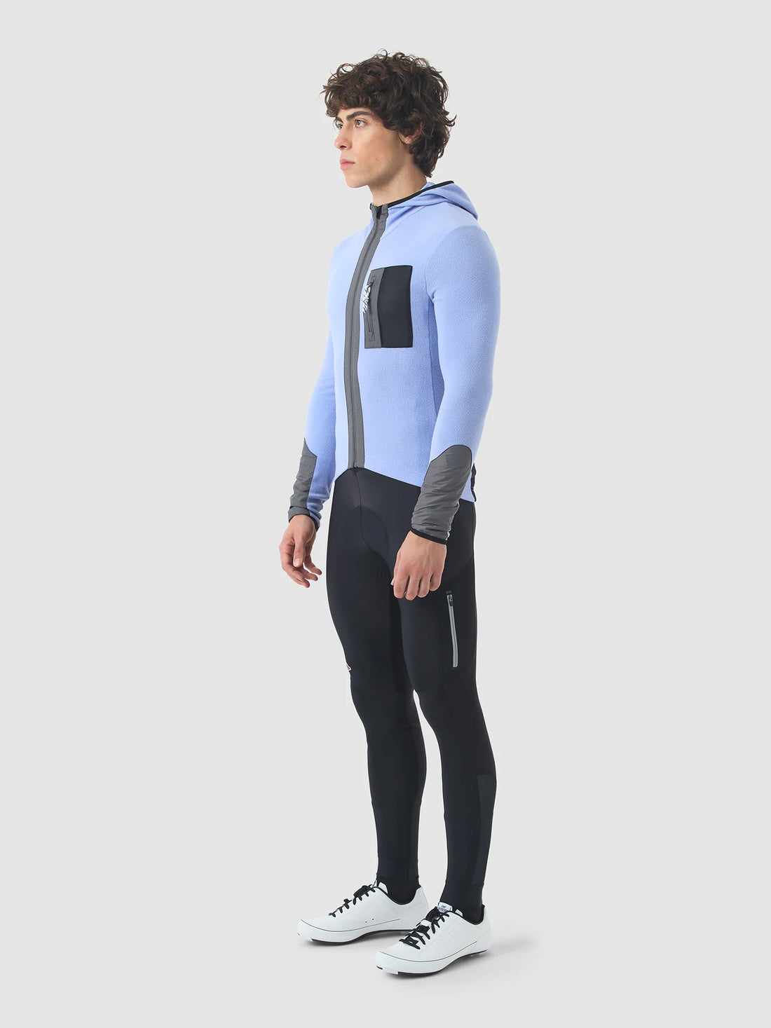 Café du Cycliste Ingrid Men's Microfleece Cycling Jersey Long Sleeve Radtrikot langarm Verbena