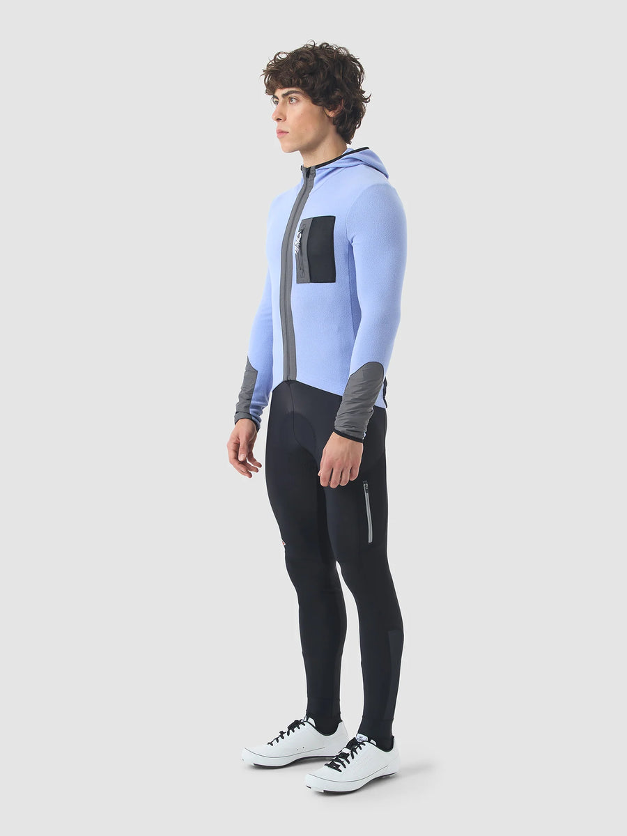 Café du Cycliste Ingrid Men's Microfleece Cycling Jersey Long Sleeve Radtrikot langarm Verbena
