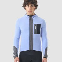 Café du Cycliste Ingrid Men's Microfleece Cycling Jersey Long Sleeve Radtrikot langarm Verbena